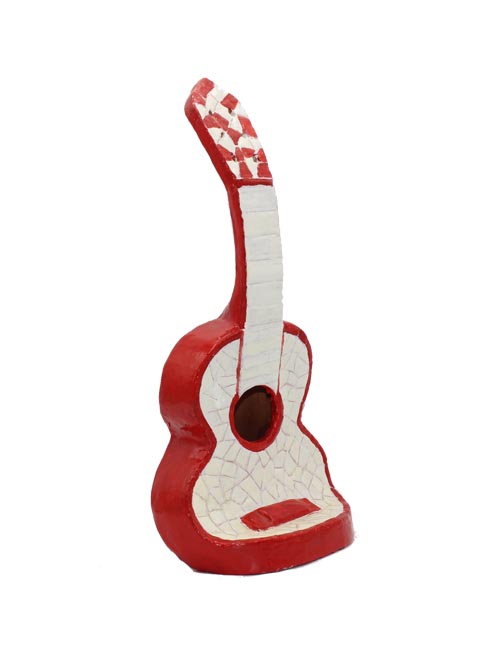 guitarra cerámica roja tM
