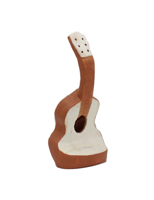Guitarra cerámica blanca tS