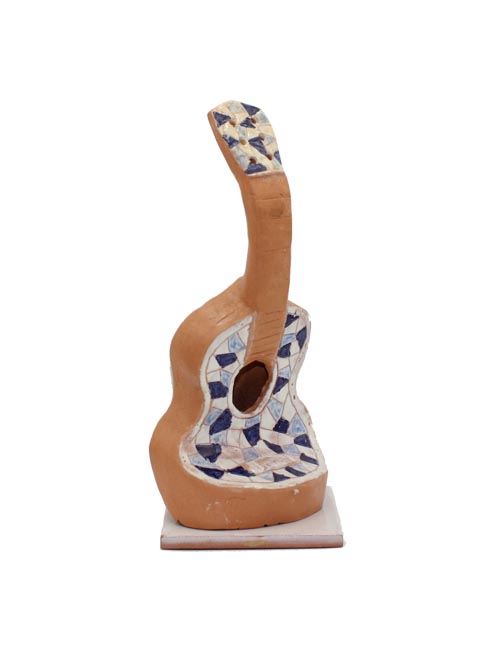 Guitarra cerámica mosaico barro tS