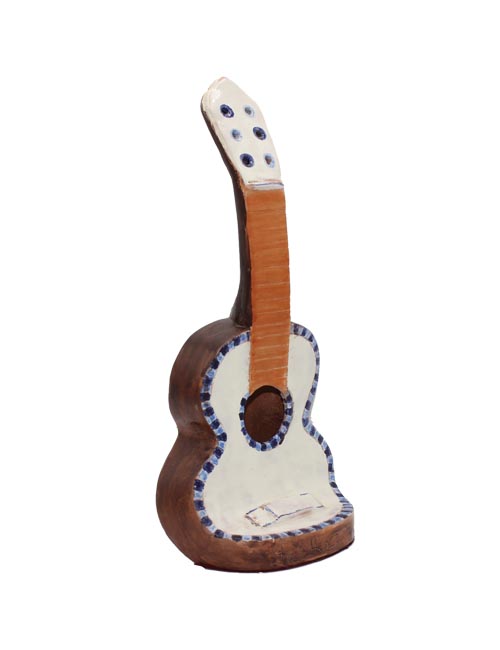 guitarra cerámica mastil barro tM
