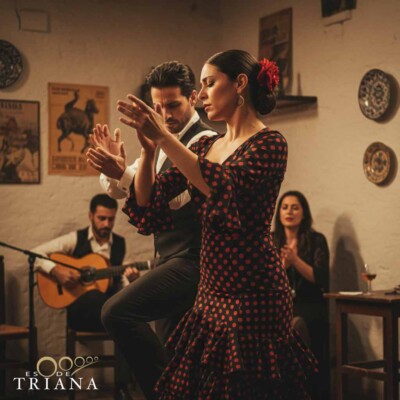 Bailaores de flamenco en el barrio de Triana